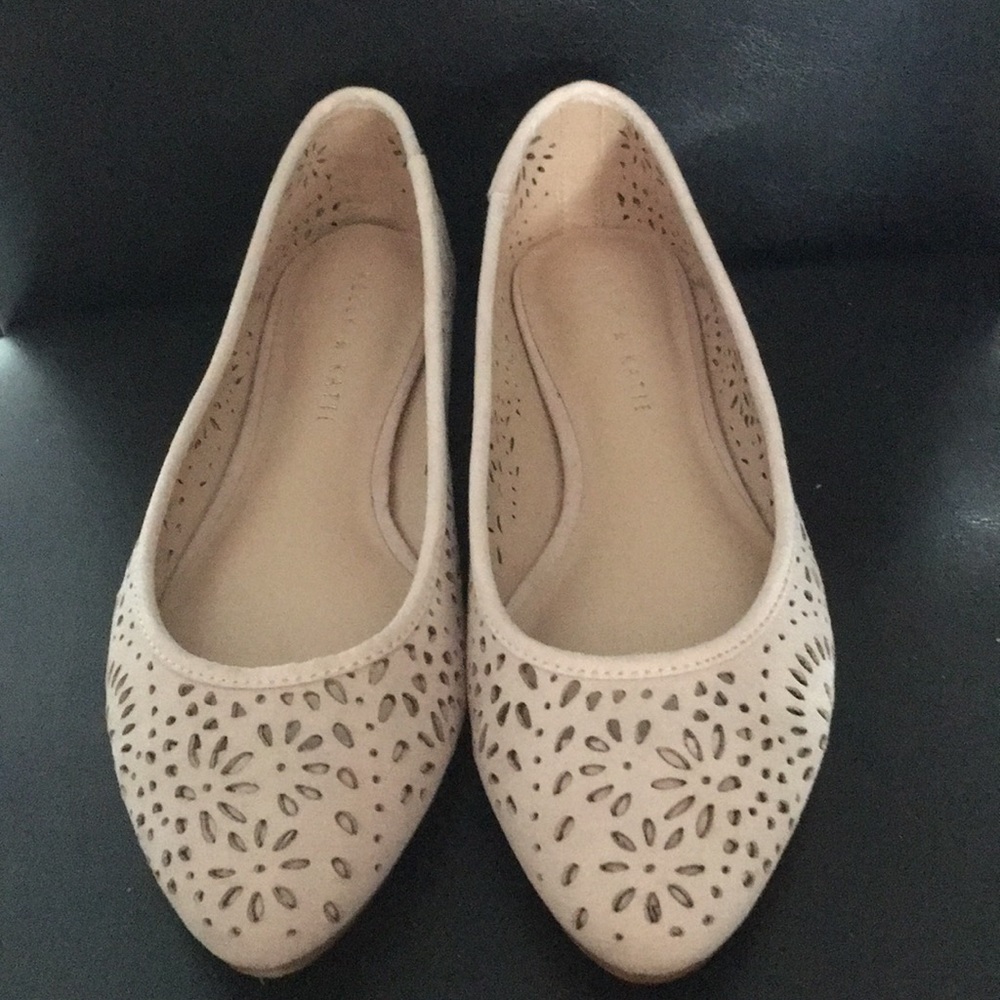 Blush pink flats